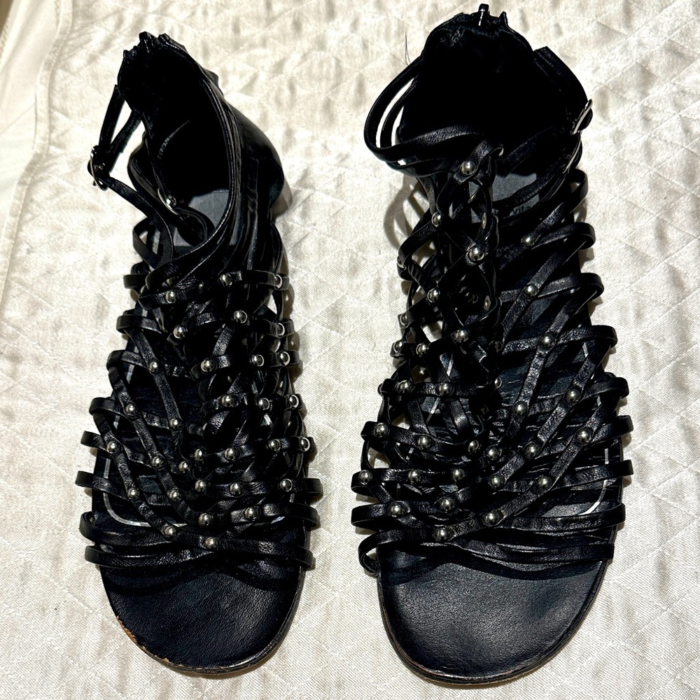 Dolce Vita Black leather Strappy Women's Sandals